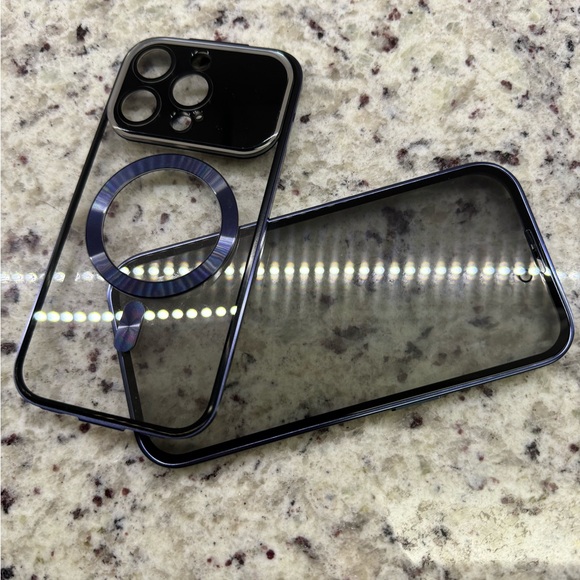 NWOT iPhone 15 Pro Cell Phone Case - 360 degree protection, Blue Titanium - Picture 8 of 13